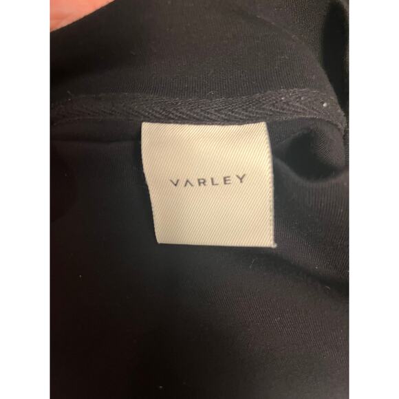 Varley Black Funnel Neck Sweatshirt Women’s Small – Drawstring Hem Luxe Pullover - Picture 6 of 8